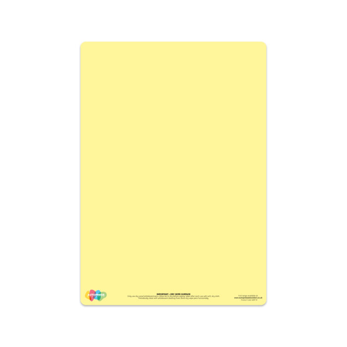 Yellow tinted letter formation mat - Image 2